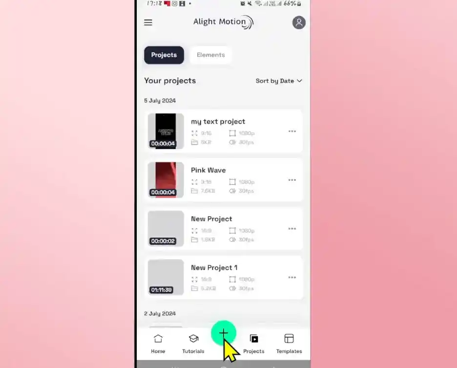 merge alight motion layers