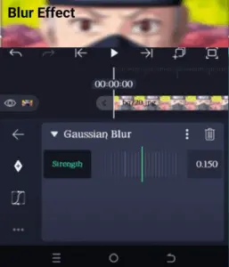 blur effect image using alight motion