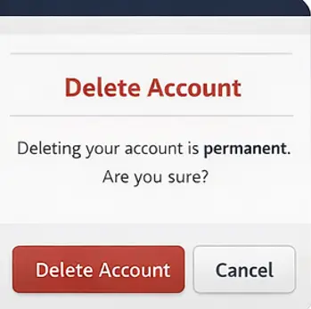 Alight Motion Subscription Explained: From Account Creation to Deletion 8 Delete Alight Motion account confirmation screen